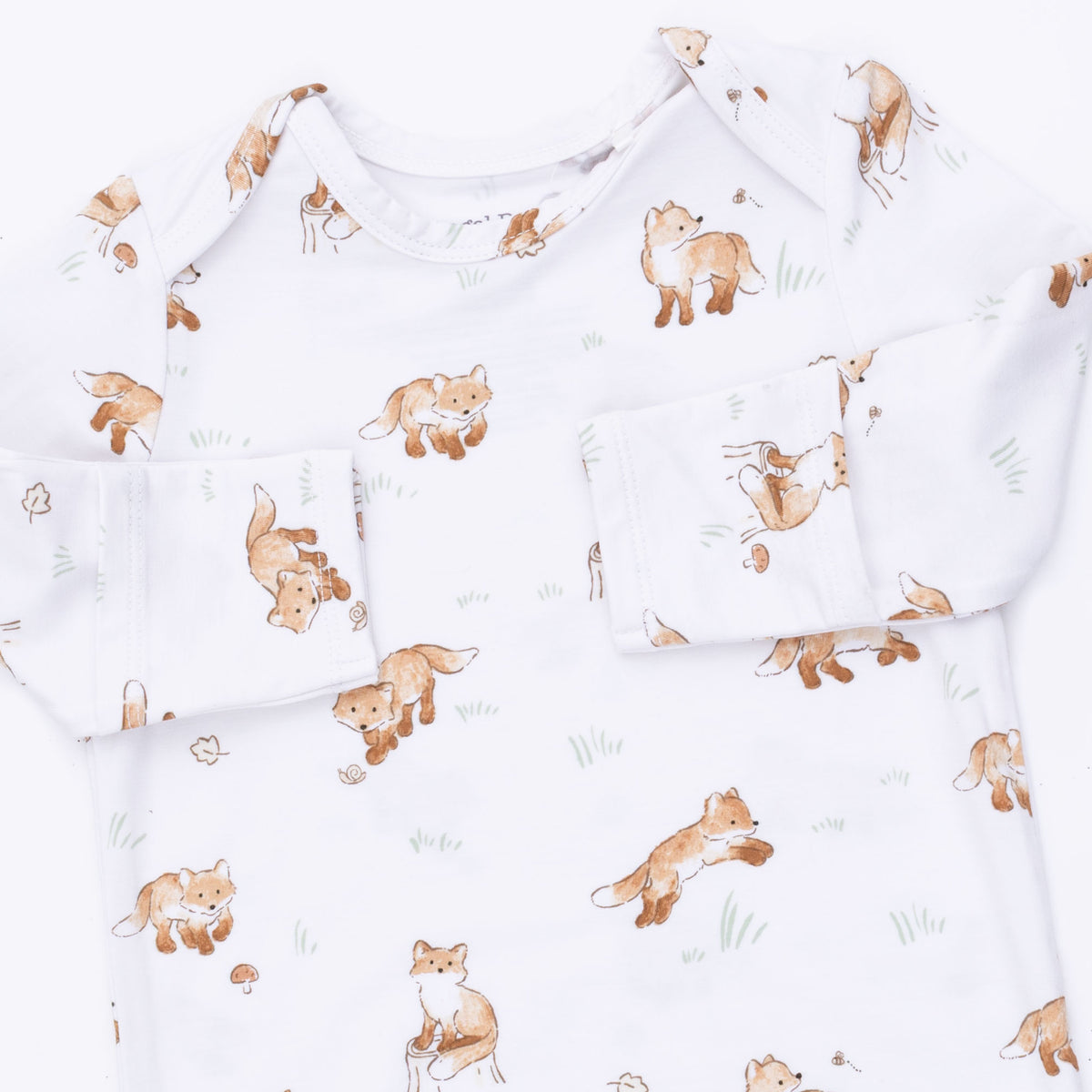 Lap Shoulder Gown and Knotted Hat-Little Explorer Fox