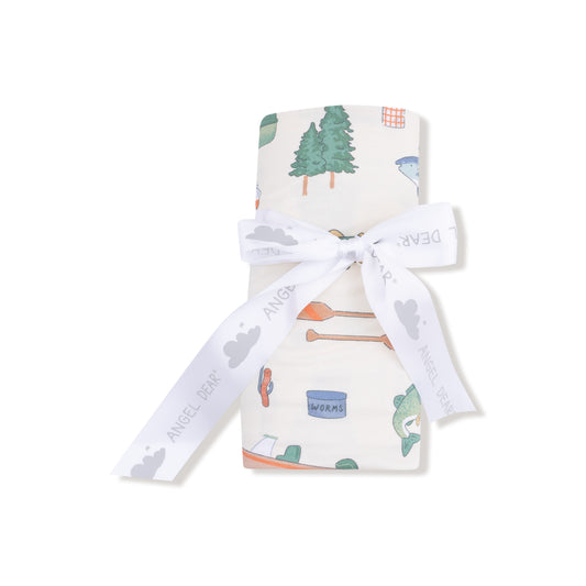 Fishing Things Swaddle Blanket