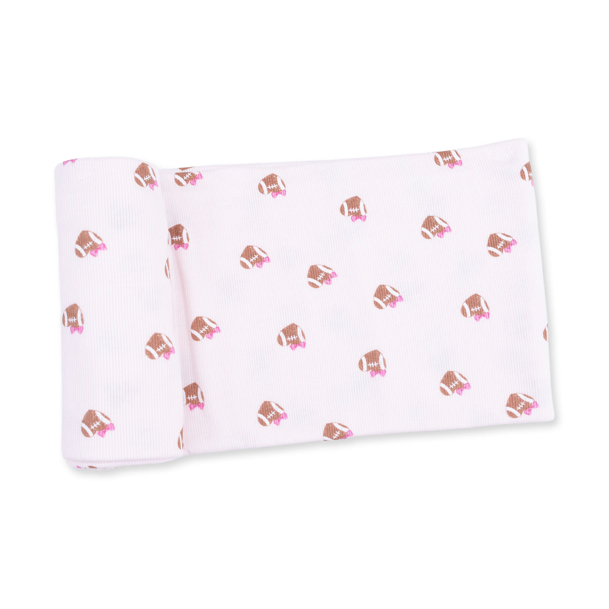 Swaddle Blanket-Football Hearts