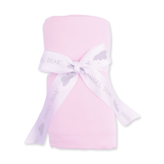 Swaddle Blanket-Solid Pink A Boo