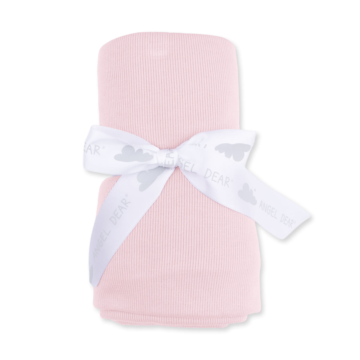 Swaddle Blanket-Solid Veiled Pink Rib