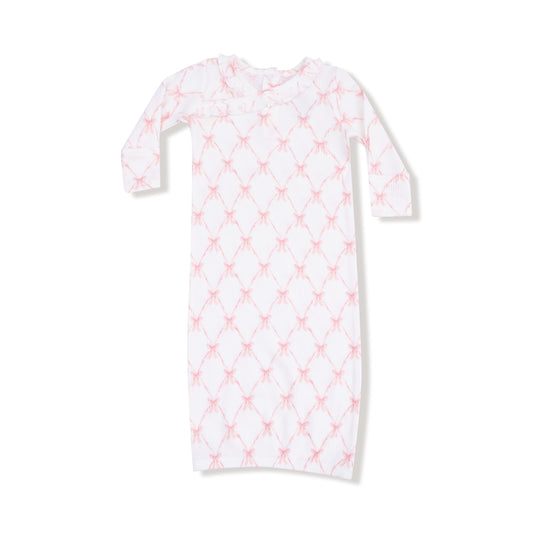 Ribbon Bow Trellis Kimono Gown w/ Hat