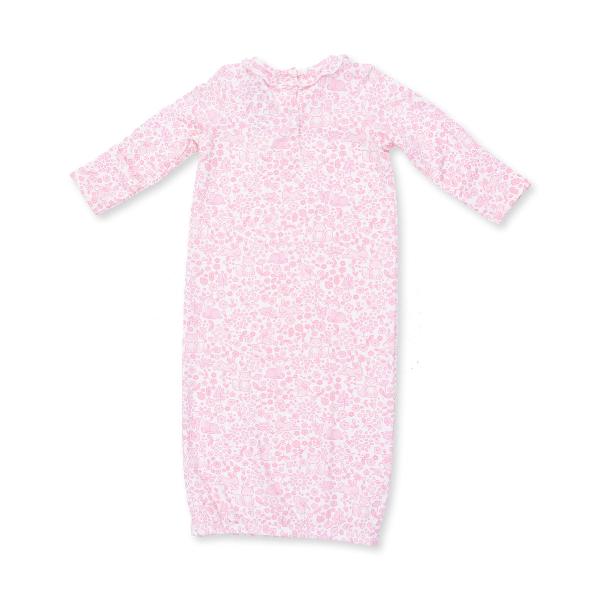 Kimono Gown and Knot Headband-Baby Woodland