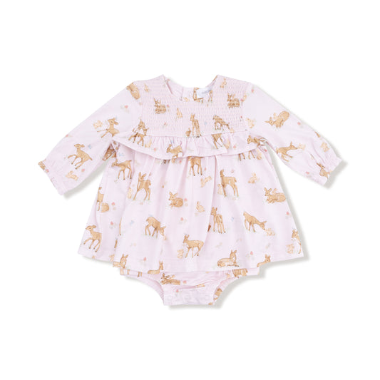 Little Fawn Longsleeve Ruffle Bubble w/ Skirt