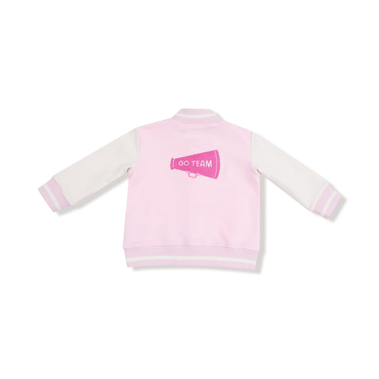 Pink Letterman Jacket