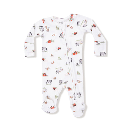 Little Farm 2 Way Zipper Footie