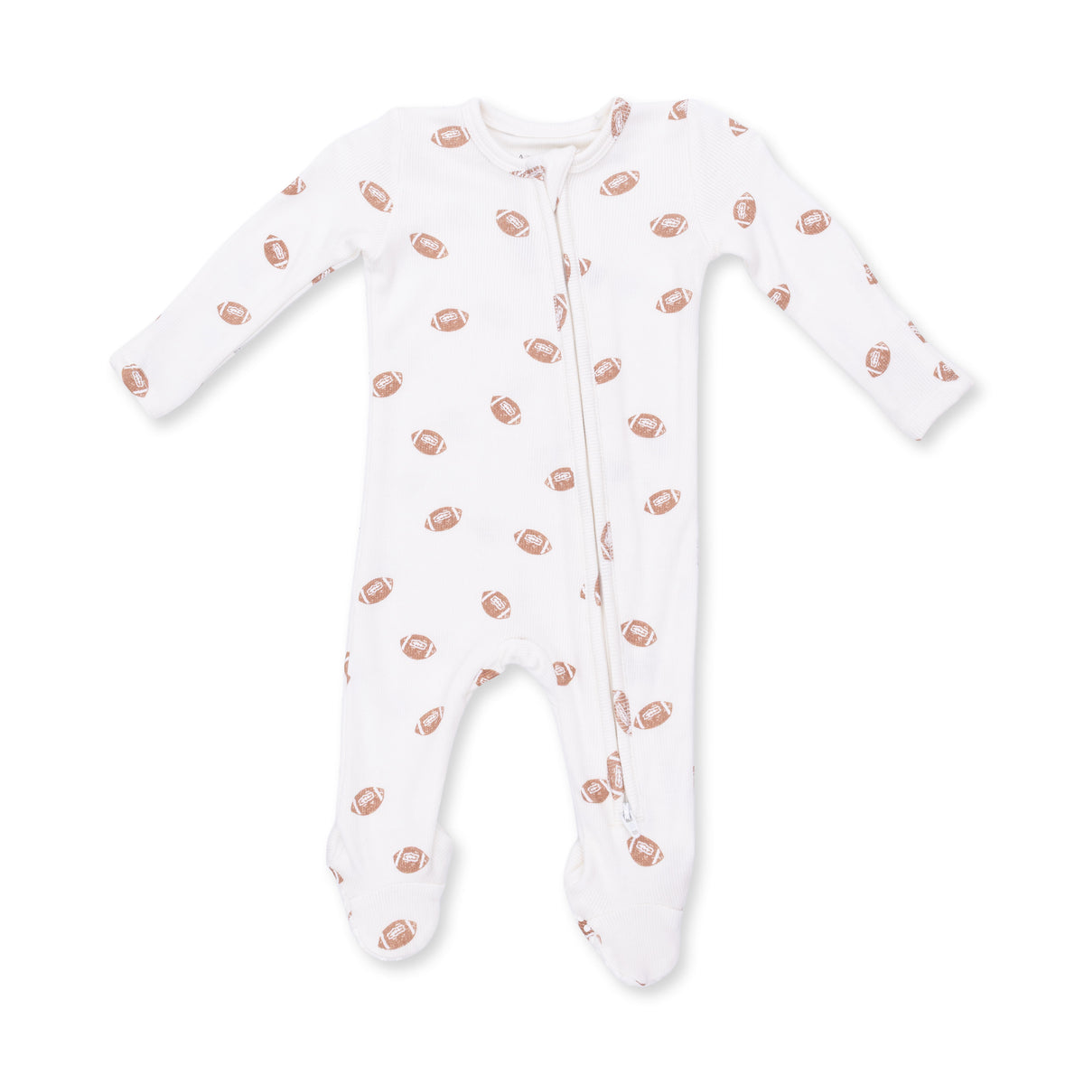 2 Way Zipper Footie-Mini Footballs