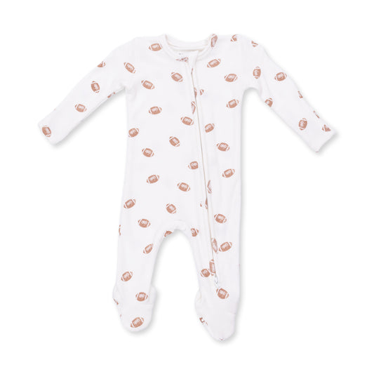 2 Way Zipper Footie-Mini Footballs