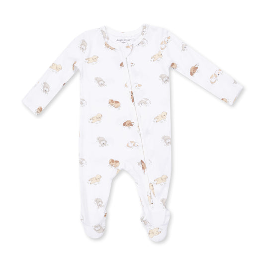 2 Way Zipper Footie- Puppy Snuggle Club