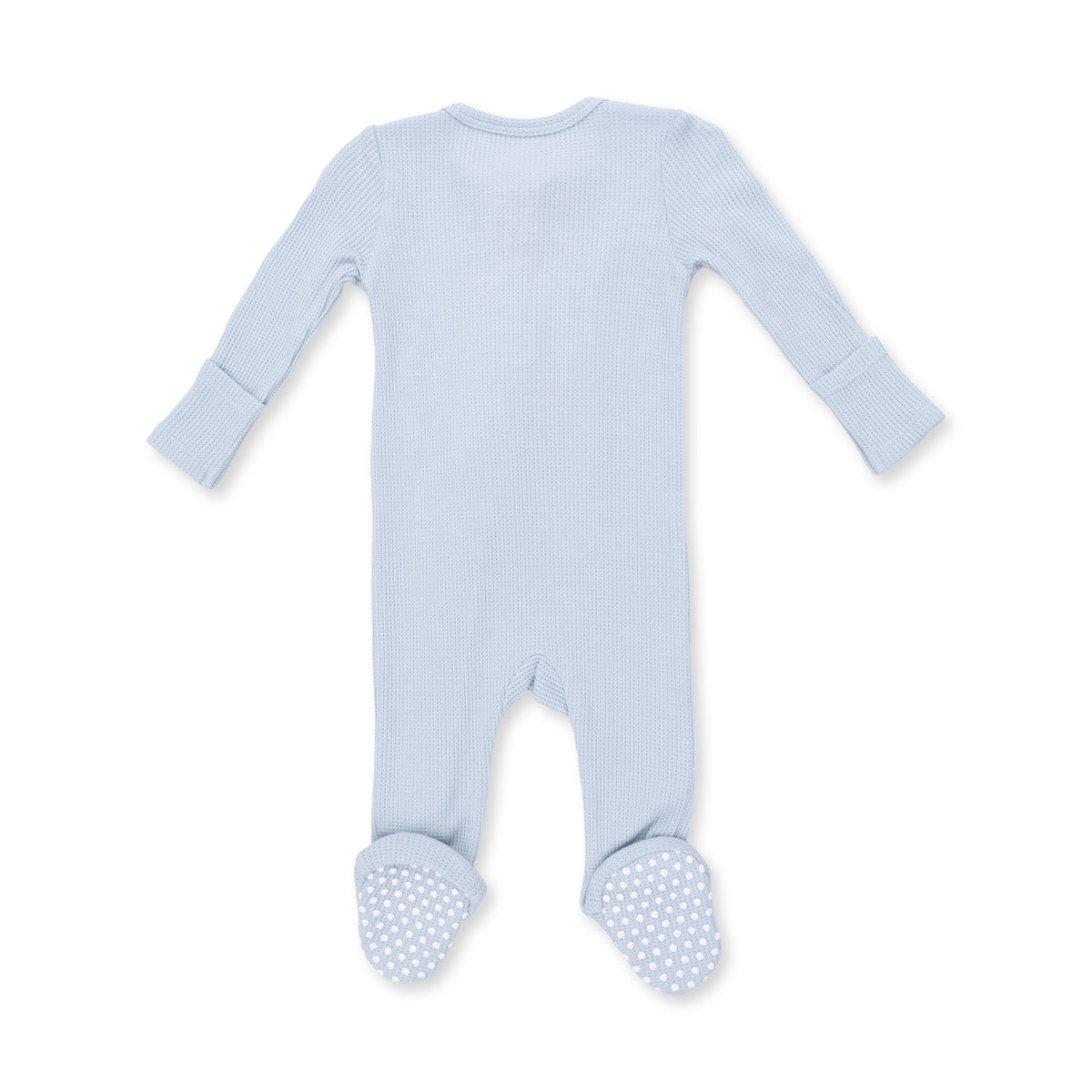 2 Way Zipper Footie-Solid Baby Blue