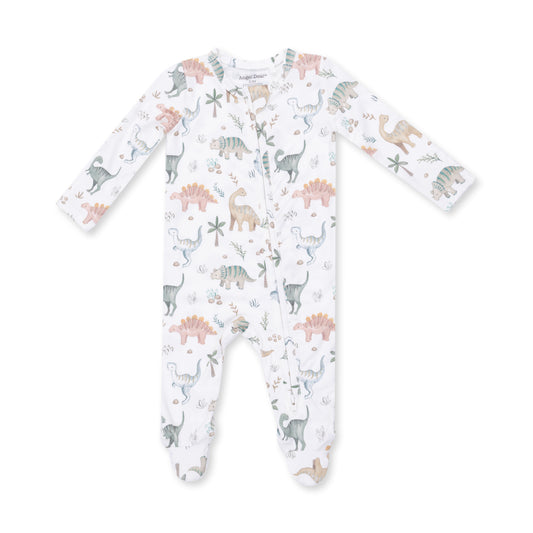 2 Way Zipper Footie- Sweet Baby Dinos