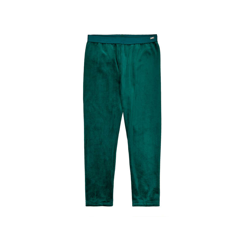 Green Velvet Legging