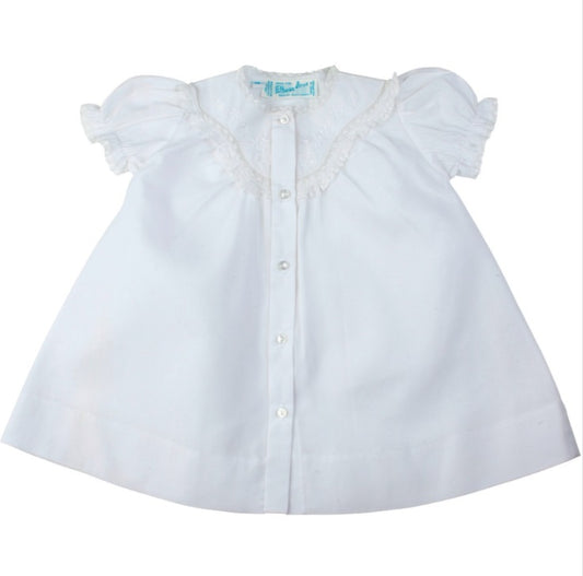Girls Embroidered Lacy Yoke Daygown