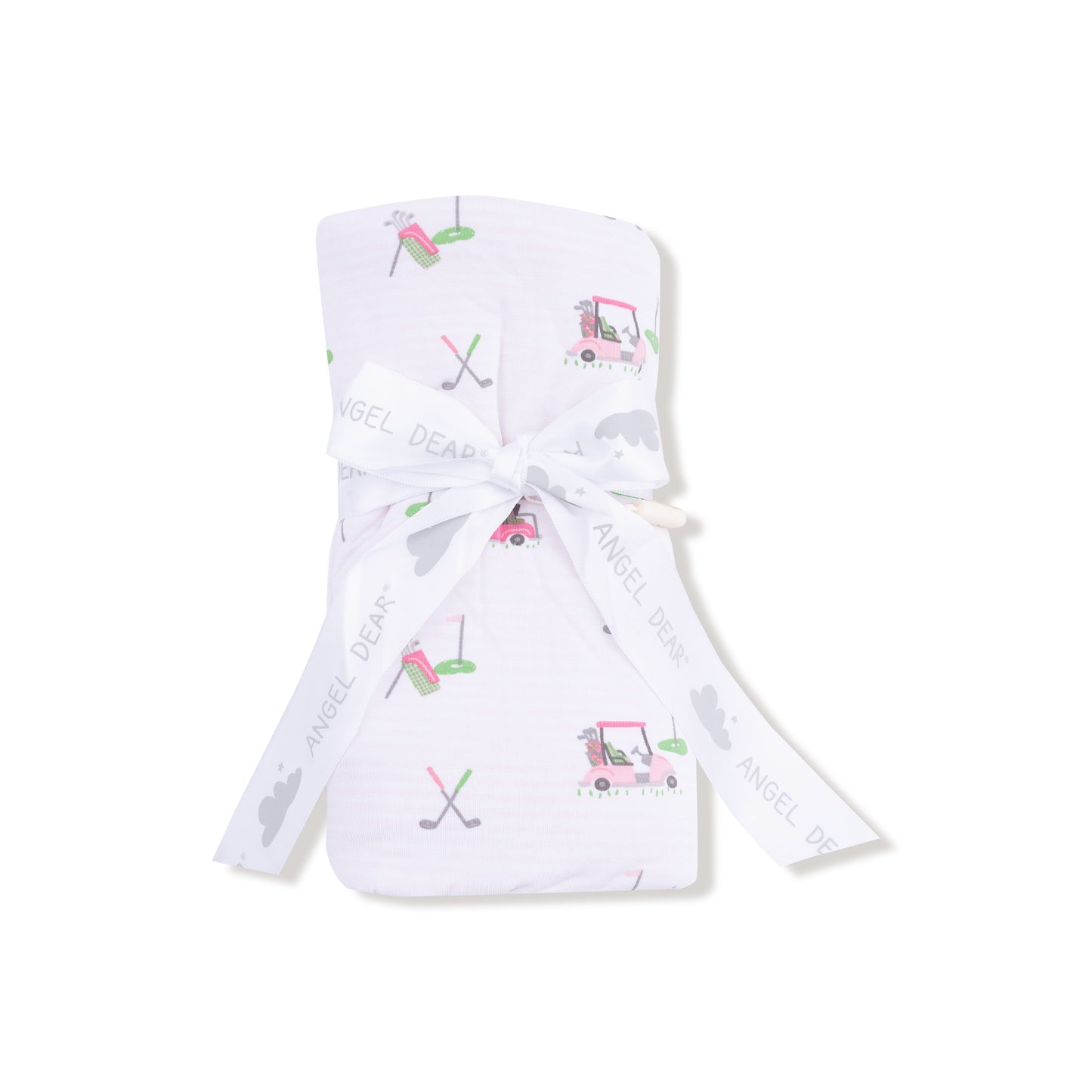 Pink Baby Golf Carts Swaddle Blanket