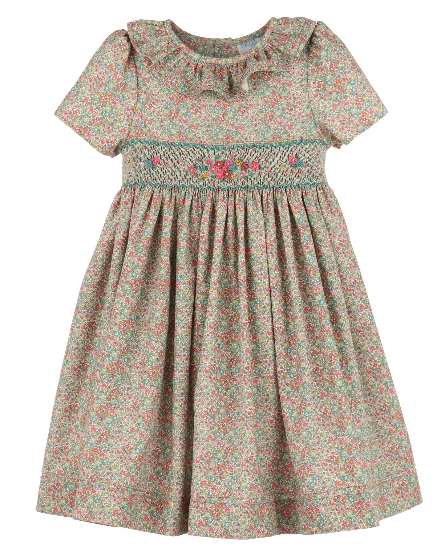 Sugarplum Bouquet Smocked Dress