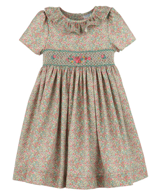 Sugarplum Bouquet Smocked Dress