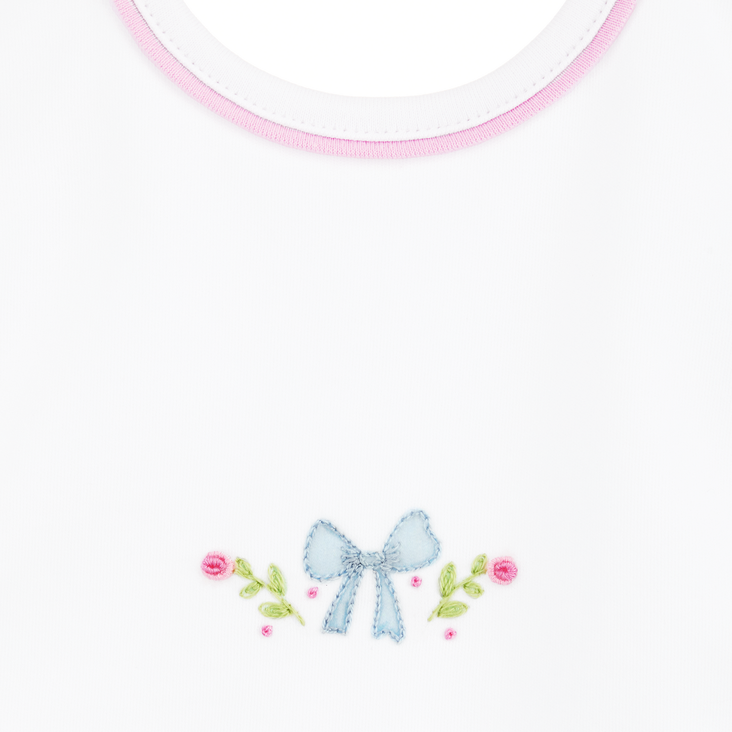 Evelyn's Classics Hand-Embroidered Bib
