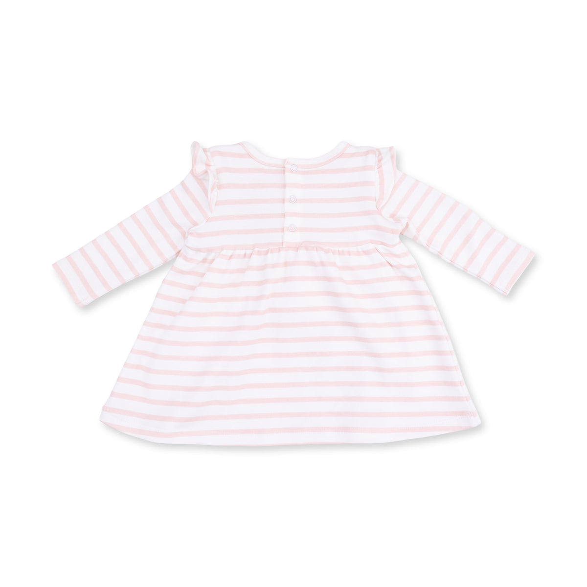 Long Sleeve Dress with Ruffle and Bloomer-Cows Pink