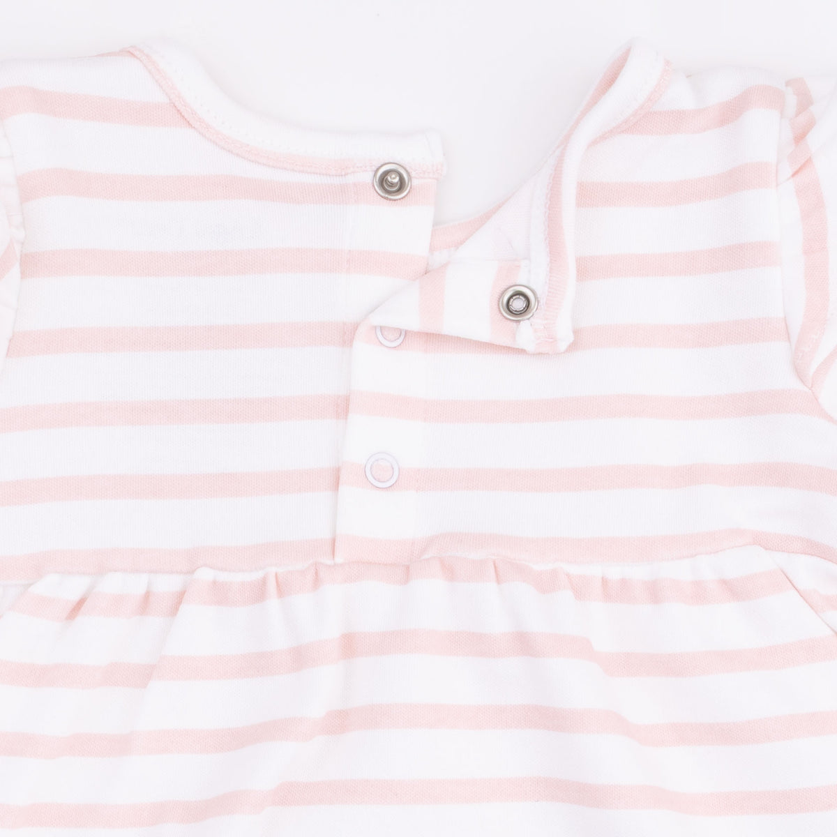 Long Sleeve Dress with Ruffle and Bloomer-Cows Pink