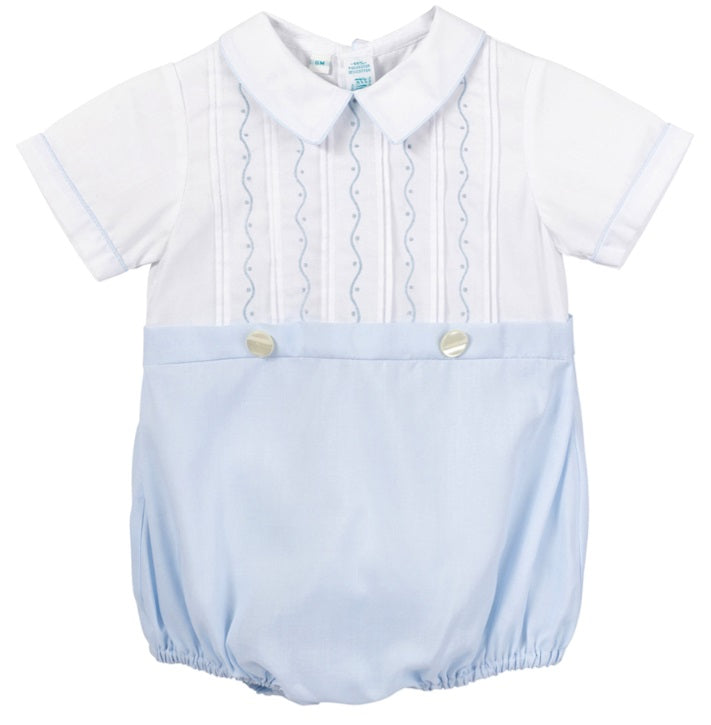 Embroidered Mock 2-Piece Creeper