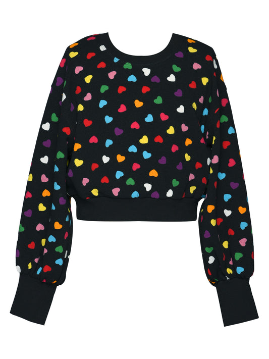 Heart Print Sweatshirt