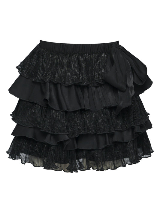 Tiered Ruffle Bow Shorts