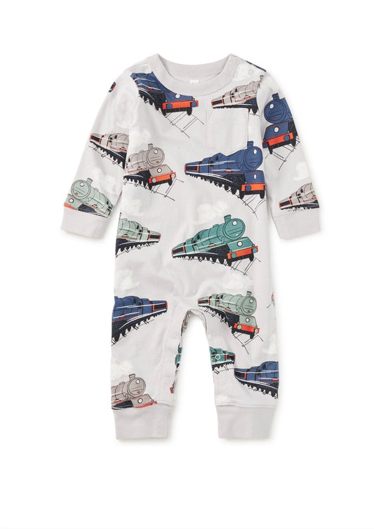 Long Sleeve Pocket Baby Romper