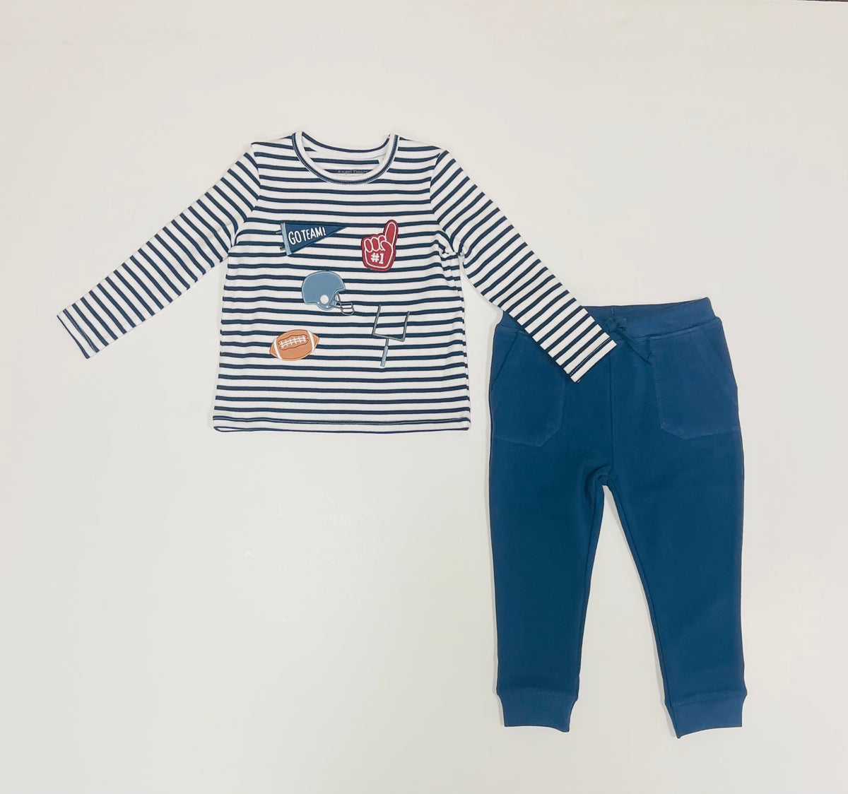 Football Long Sleeve Shirt and Jogger Set