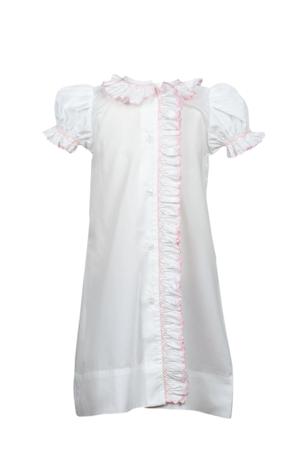 Evelyn Smocked Gown-Pink
