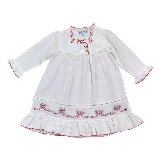 Nightgown with Embroidered Bows