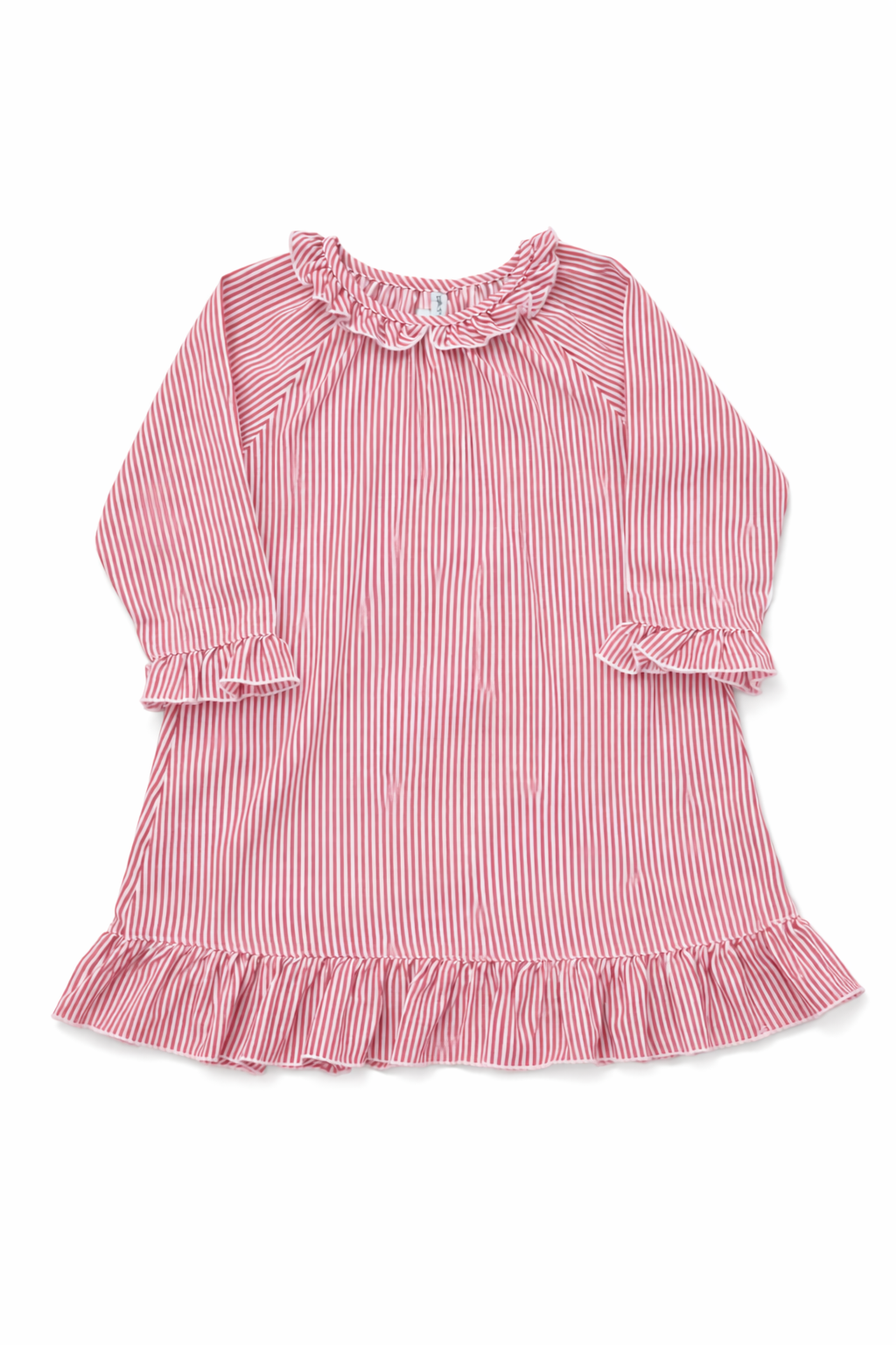 Red and White Striped Sleep Gown