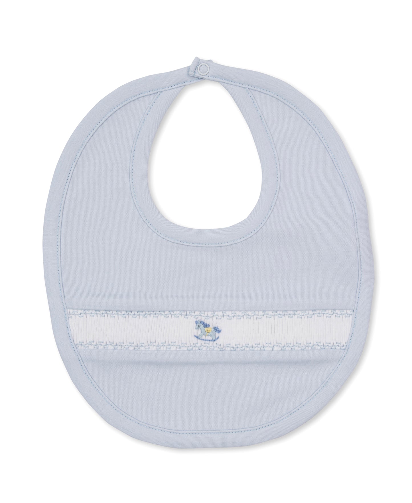 CLB Fall Medley 26 Blue Hand Smocked Bib