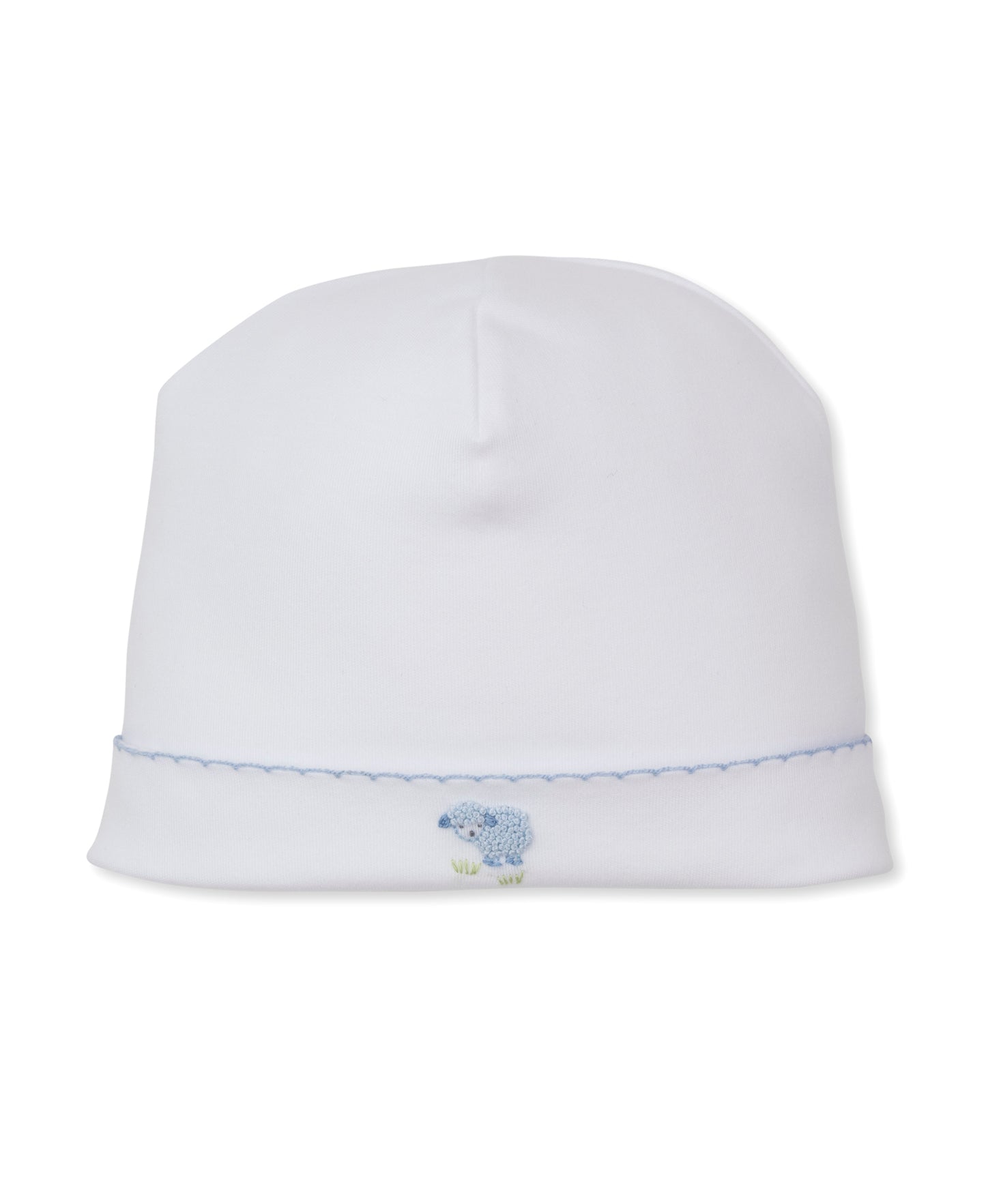 Premier Sweet Sheep White/Blue Hand Emb. Hat
