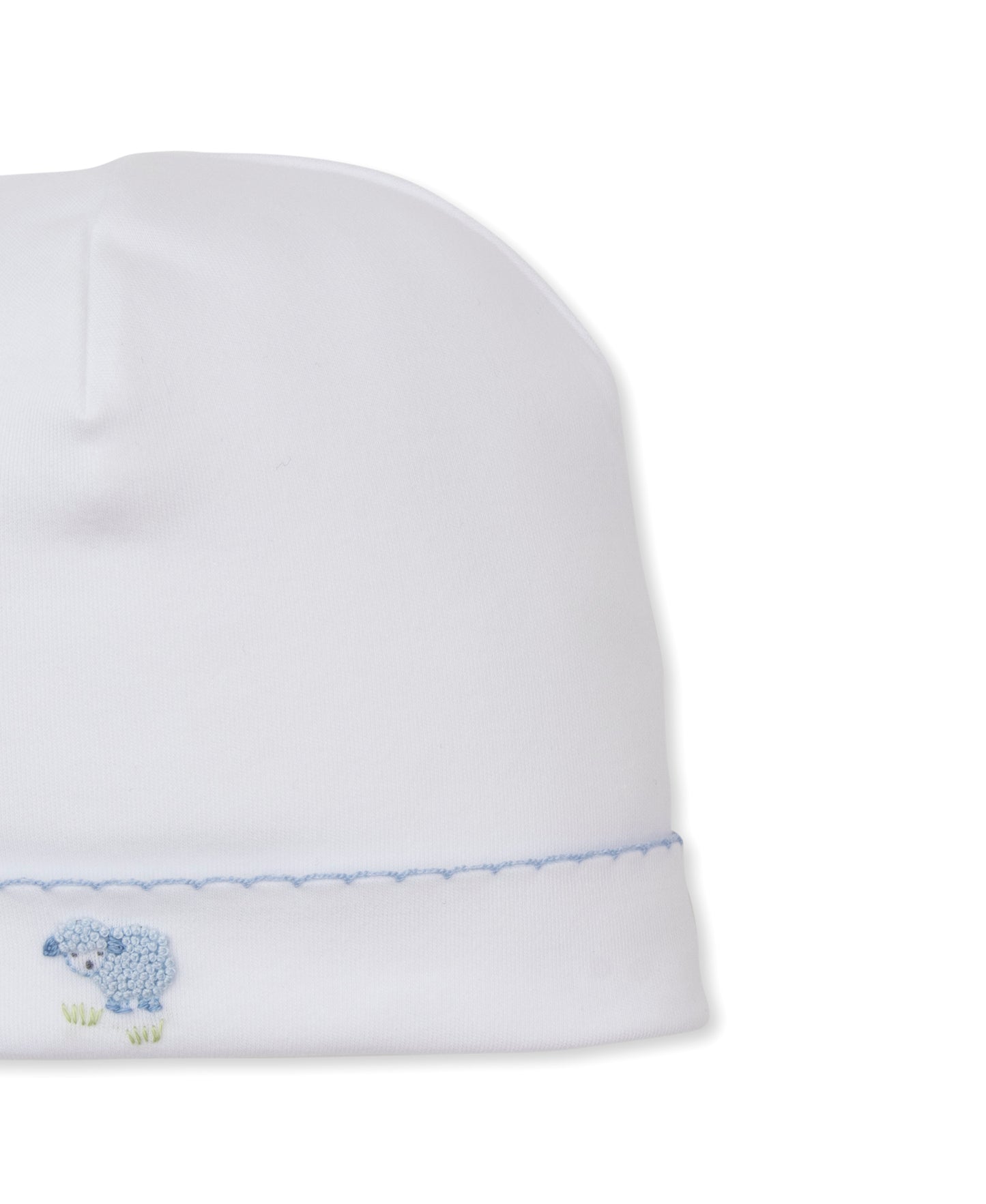 Premier Sweet Sheep White/Blue Hand Emb. Hat