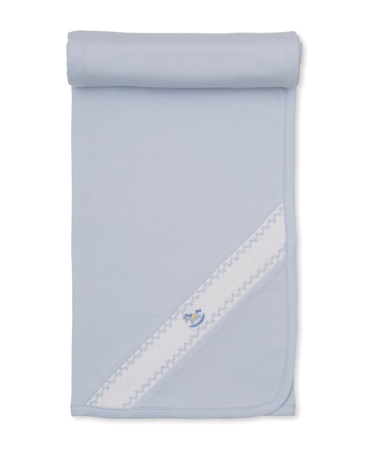 CLB Fall 26 Blue Hand Smocked Blanket