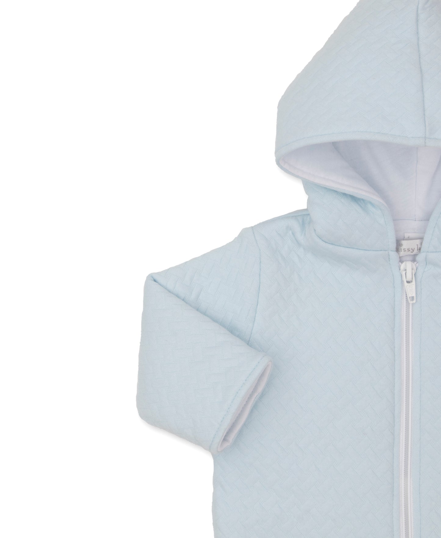 Classic Jacquards Blue Padded Jacket
