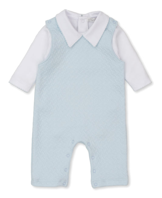 Classic Jacquards Blue Overall Set