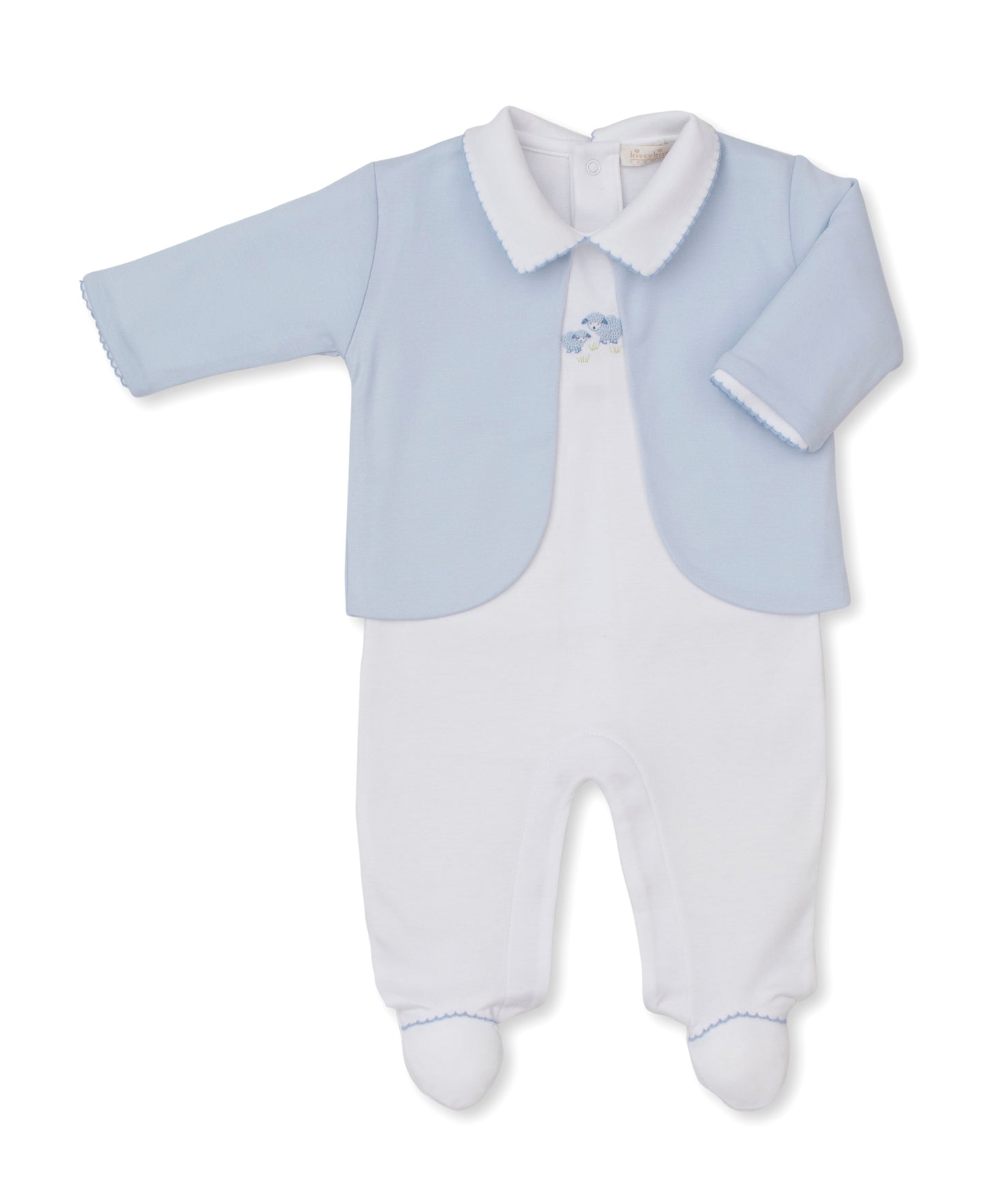 Premier Sweet Sheep Hand Emb. Footie & Jacket Set