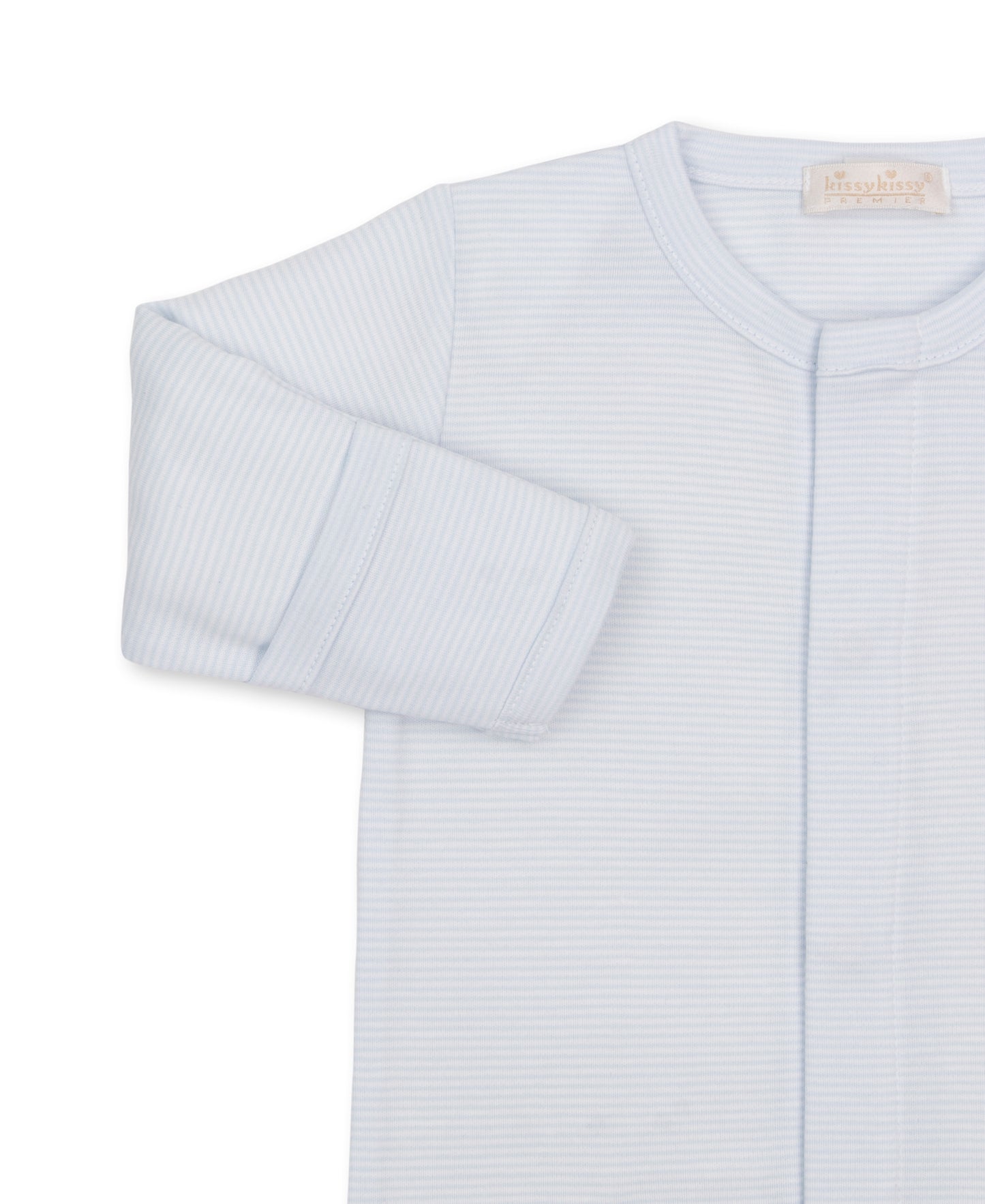 SCE Jungle Hang Out Blue Hand Emb. Stripe Footie