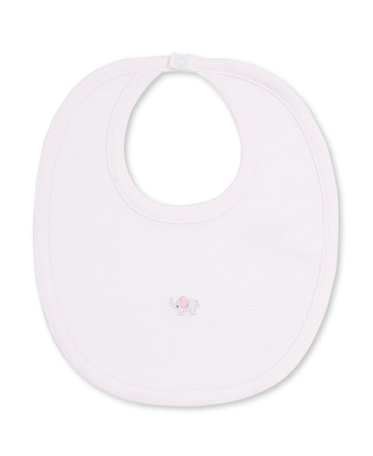 SCE Jungle Hang Out Pink Hand Emb. Stripe Bib
