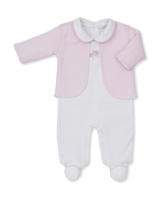 Premier Sweet Sheep Hand Emb. Footie & Jacket Set
