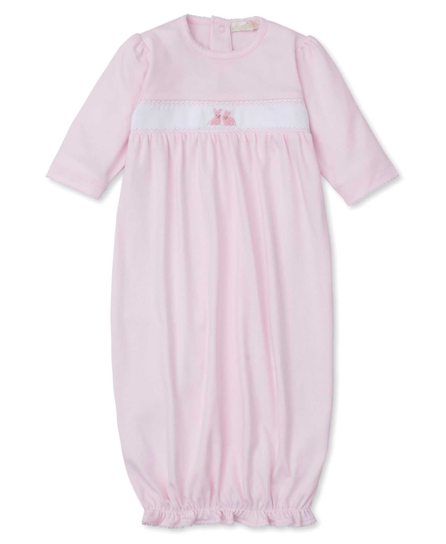 Premier Cottontail Hollows Pink Hand Emb Sack Gown