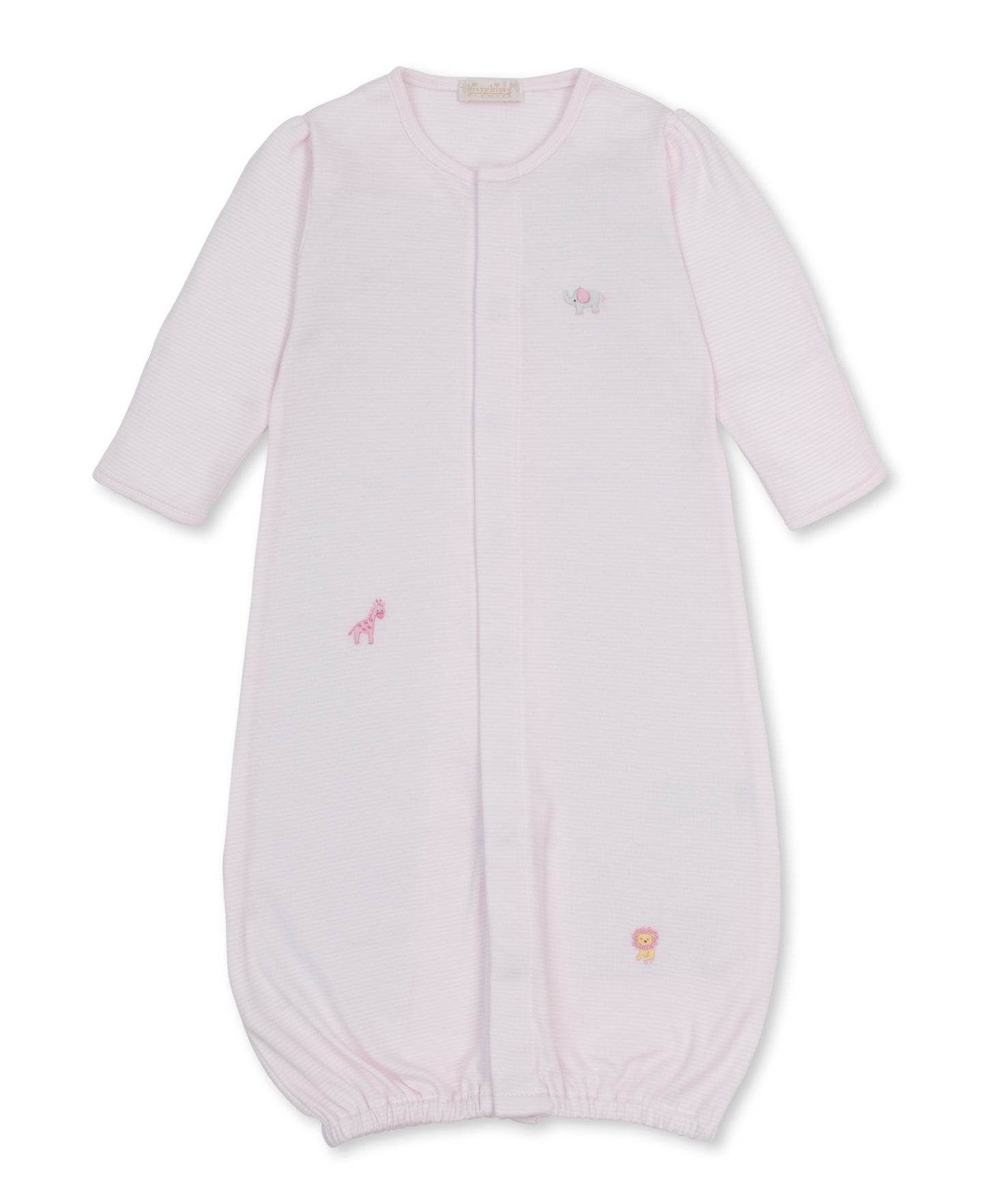 SCE Jungle Hang Out Pink Hand Emb. Stripe Conv. Gown