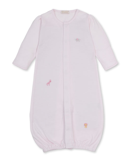 SCE Jungle Hang Out Pink Hand Emb. Stripe Conv. Gown