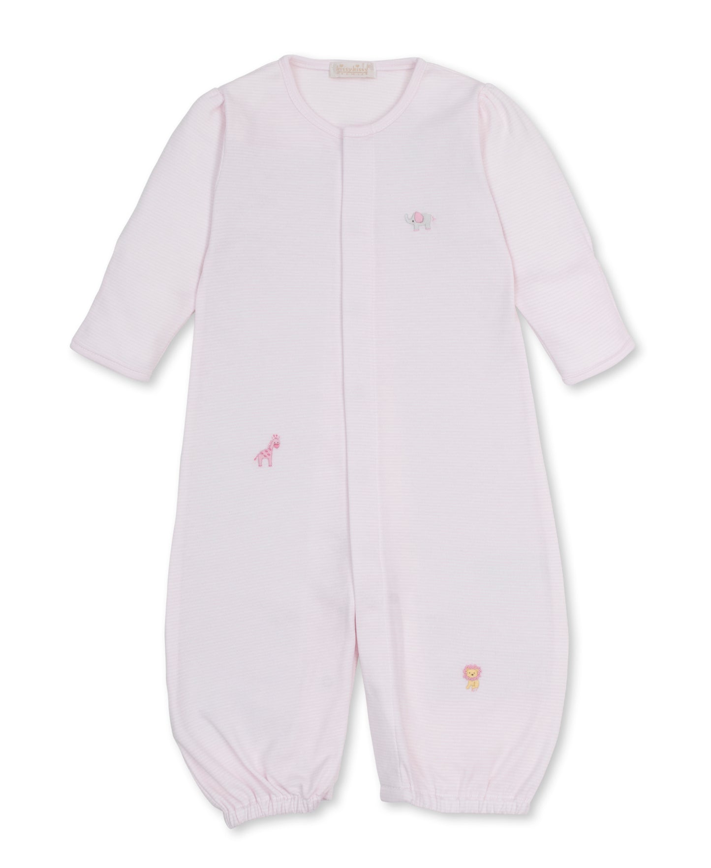 SCE Jungle Hang Out Pink Hand Emb. Stripe Conv. Gown