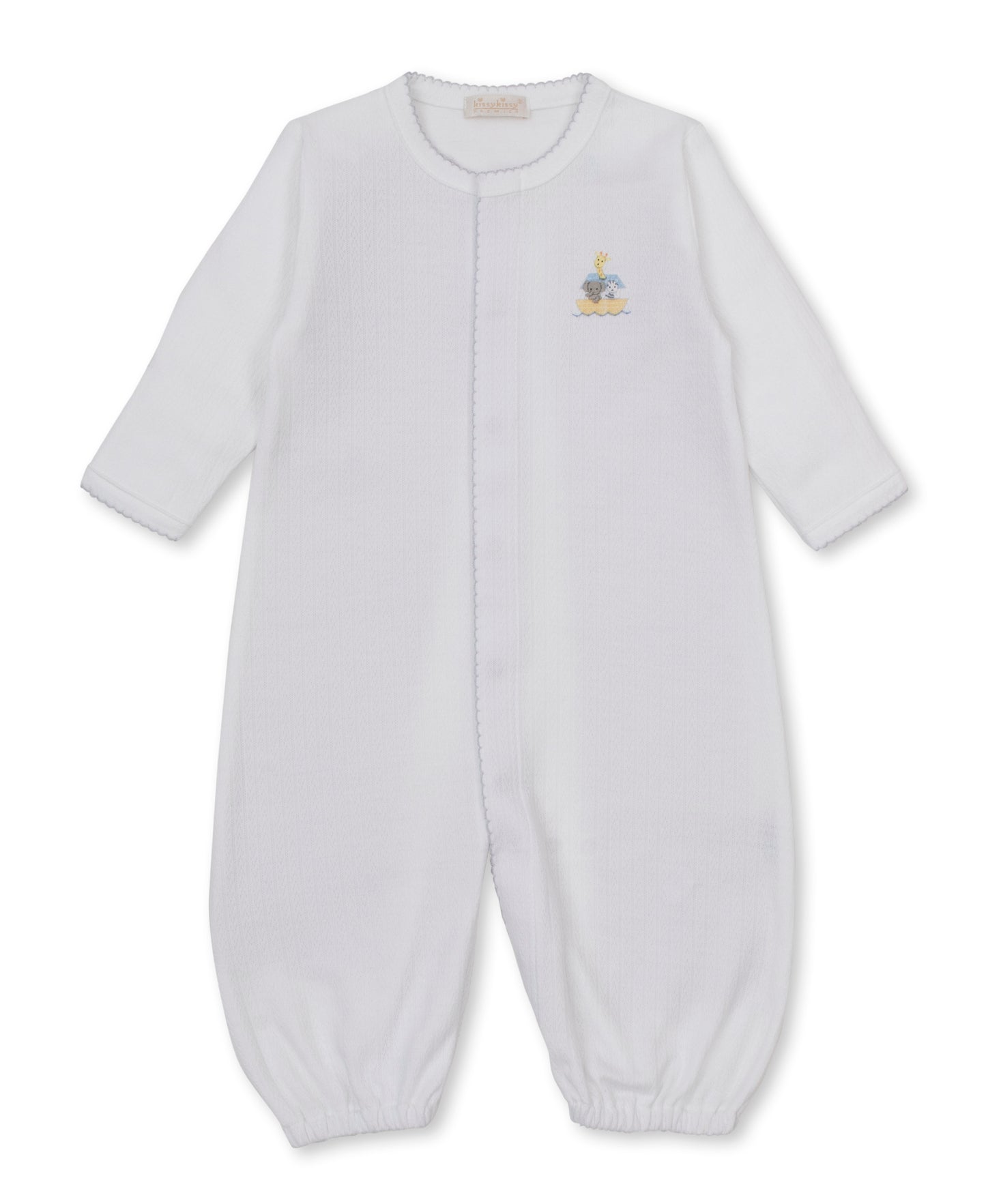 Premier Noah's Ark Love White/Silver Hand Emb. Conv. Gown