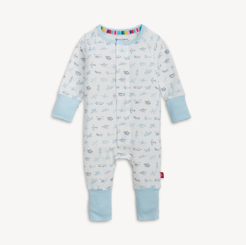 Magnetic Convertible Coverall-Airplanes