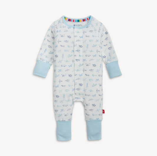 Magnetic Convertible Coverall-Airplanes