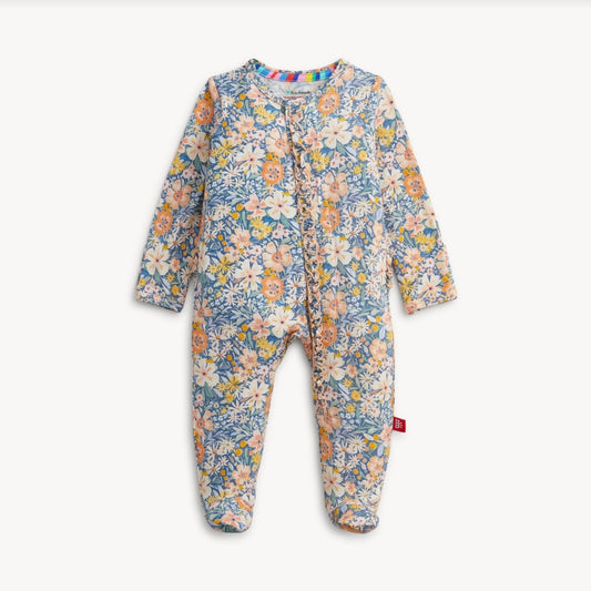 Flora Ruffle Footie