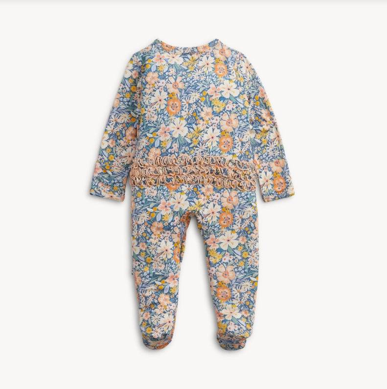 Flora Ruffle Footie